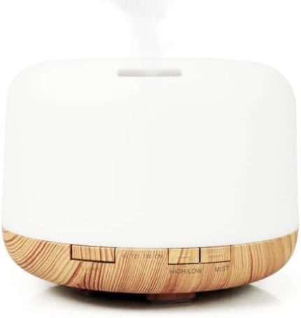 Aroma Diffuser Humidifier - 500ml Woodgrain, 7-Color