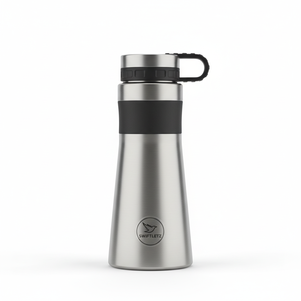 Swiftletz Stainless Steel Travel Flask - Vacuum Insulated Rugged Water Bottle Swiftletz Stainless Steel Travel Flask - Vacuum Insulated Rugged Water Bottle - Image 1
